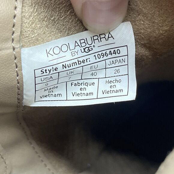 Koolaburra by UGG Women's Sz 9 Sofiya tan Suede Booties Ankle Boots 1096440 - Picture 7 of 9